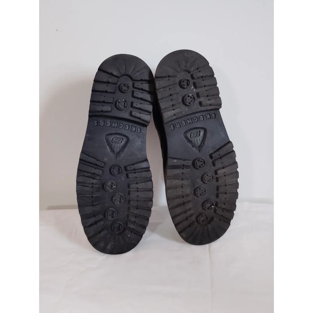 Skechers Work Cankton Slip Resist Steel Toe Shoes Black 60097 Low Top Men 11.5